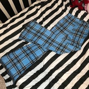 Plaid Flare Pants